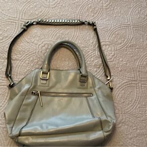 Elliott Luca genuine leather handbag in Baby blue in EUC